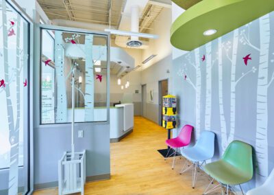 waiting room reception area from waiting room